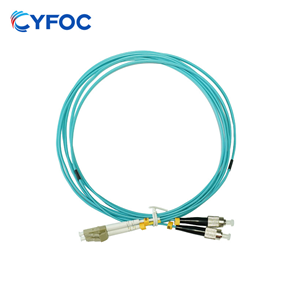 OM3 LC-FC UPC双工LSZH 3.0mm光纤跳线, 3m